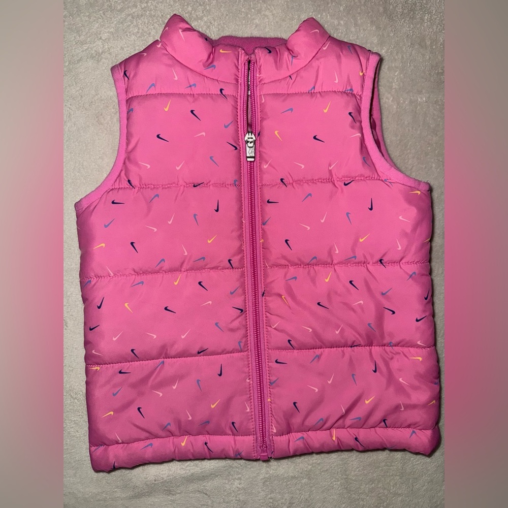 Pink Nike Puffer Vest - Toddler
